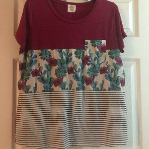 Color blocked Cactus Shirt